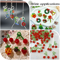 15 Strands 5 Styles Transparent Glass Beads Strands&nbsp;EGLA-PA0001-26