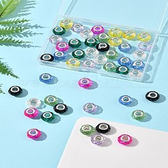 48Pcs 8 Colors Handmade Glass European Beads&nbsp;GLAA-FS0002-14