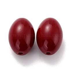 Oval Opaque Glass Beads&nbsp;GLAA-C013-04A