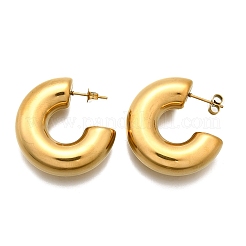 Ion Plating(IP) 316 Surgical Stainless Steel Stud Earrings for Women&nbsp;EJEW-C053-02G