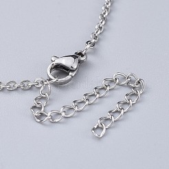 Natural Mixed Stone Perfume Bottle Pendant Necklaces&nbsp;NJEW-F266-02P