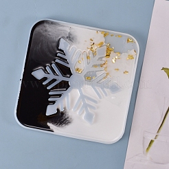 Christmas Snowflake Cup Mat Silicone Molds&nbsp;X-DIY-K017-13