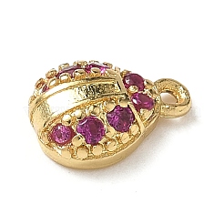 Brass Micro Pave Cubic Zirconia Charms&nbsp;KK-I276-38G