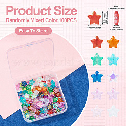 100Pcs Transparent Glass Beads&nbsp;GLAA-TA0003-23