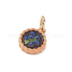 Spray Painted Brass Charms&nbsp;KK-CBAEB58-01D
