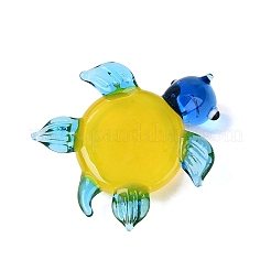 Handmade Lampwork Turtle with Evil Eye Figurine Display Decorations&nbsp;LAMP-N034-25