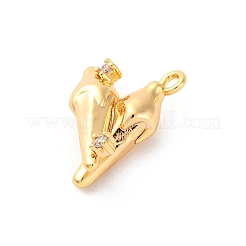 Brass Rhinestone Pendants&nbsp;KK-E793-12G
