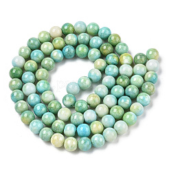 Ombre Effect Dyed Crackle Glass Beads&nbsp;X1-GLAA-T031-10mm-01R