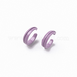 Spray Painted Alloy Cuff Rings&nbsp;RJEW-T011-01-RS