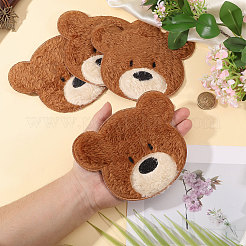 Computerized Embroidery Polyester with Fur Iron on/Sew on Patches&nbsp;DIY-WH0671-397B