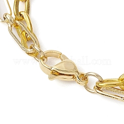 Iron Cable Chain & Paperclip Chain Double Layer Necklaces&nbsp;NJEW-JN04961