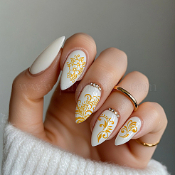 Stainless Steel DIY Nail Art Templates&nbsp;MRMJ-WH0092-035
