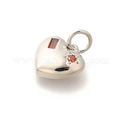 Brass Micro Pave Cubic Zirconia Pendants&nbsp;KK-L225-025P