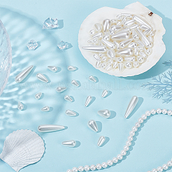 260Pcs 10 Styles ABS Plastic Imitation Pearl Charms&nbsp;KY-HY0001-20