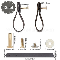 Rectangle Leather Drawer Handles&nbsp;LS-AJEW-WH0251-77F