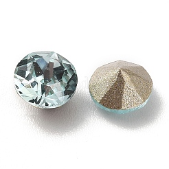 Faceted K9 Glass Rhinestone Cabochons&nbsp;GGLA-R402-08B