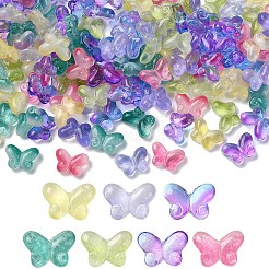 50Pcs Transparent Spray Painted Glass Beads&nbsp;GLAA-YW0004-97A