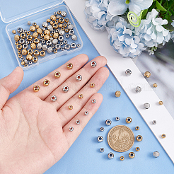 120Pcs 4 Styles 201 Stainless Steel Beads&nbsp;STAS-UN0043-33