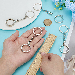 4Pcs Alloy Keychain Rings&nbsp;AJEW-FG0005-35P