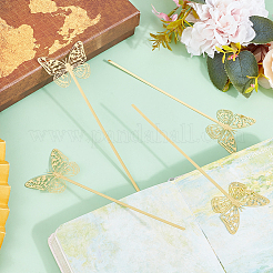 4Pcs Hollow Out Brass Bookmarks&nbsp;AJEW-SC0002-82