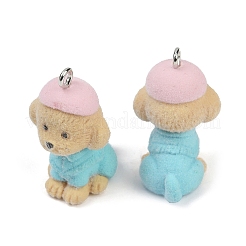 Flocky Resin Pendants&nbsp;FIND-A052-06I