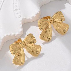 304 Stainless Steel Stud Earrings for Women&nbsp;EJEW-L296-012G-01