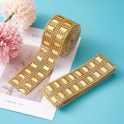 8 Rows Plastic Diamond Mesh Wrap Roll Rhinestone Crystal Ribbon Cake Wedding Decoration&nbsp;DIY-TAC0005-16
