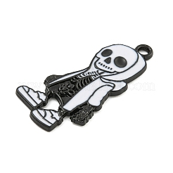 Halloween Alloy Enamel Pendants&nbsp;ENAM-M220-02G-B