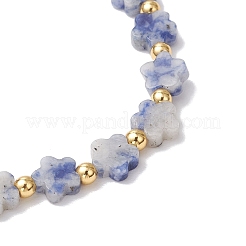 Natural Blue Spot Jasper Beads Stretch Bracelets for Women&nbsp;BJEW-JB11768-04