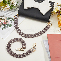 2Pcs Acrylic Twisted Chain Bag Handles&nbsp;DIY-BBC0002-81