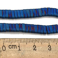 Electroplated Non-magnetic Synthetic Hematite Beads Strands&nbsp;G-C106-B01-07A
