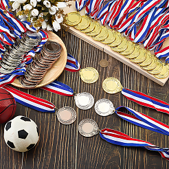 48Pcs 3 Colors Metal Medals&nbsp;AJEW-FG0005-48
