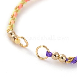 Adjustable Nylon Braided Cord Bracelet Making&nbsp;AJEW-JB00891-03