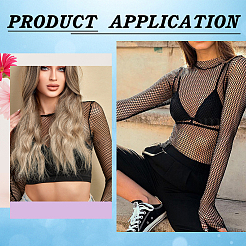 1 Sheet Polyester Mesh Fabric&nbsp;DIY-WR0003-72B
