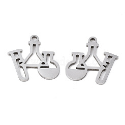 Non-Tarnish 201 Stainless Steel Charms&nbsp;X-STAS-Q240-042P