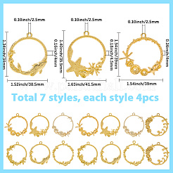 Rack Plating Ocean Theme Alloy Pendants&nbsp;FIND-SC0014-95