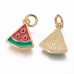 Brass Enamel Charms&nbsp;KK-L185-22G