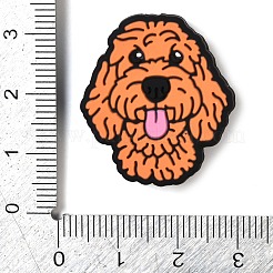 Teddy Dog Food Grade Silicone Focal Beads&nbsp;SIL-Q030-20A