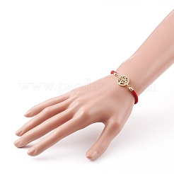 Adjustable Nylon Twisted Cord Slider Bracelets&nbsp;BJEW-JB05857