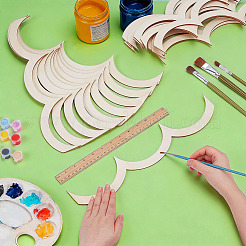 28Pcs Decorative Wood Fan Shape Trim&nbsp;AJEW-OC0016-28