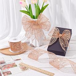 1 Roll Polyester Ribbons with Sequins&nbsp;OCOR-NB0002-48D