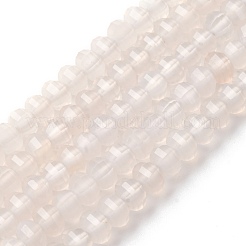 Natural White Agate Beads Strands&nbsp;G-P587-D02-01