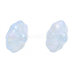 Rainbow Iridescent Plating Acrylic Beads&nbsp;OACR-N010-071