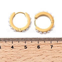 304 Stainless Steel Ring Hoop Earrings&nbsp;EJEW-K268-39G