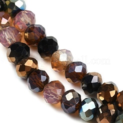 Electroplate Glass Beads Strands&nbsp;X-EGLA-B011-06A-6x5mm