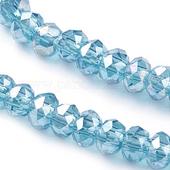 Electroplate Glass Beads Strands&nbsp;EGLA-R048-2mm-M