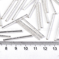 Electroplate Glass Bugle Beads&nbsp;SEED-S043-02A-02