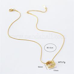 3Pcs Minimalist Stainless Steel Twisted Pendant Necklaces for Women&nbsp;KY1122