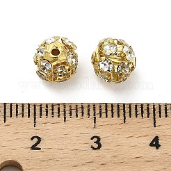 7mm Brass Rhinestone Beads&nbsp;X1-KK-S519-01B-02G