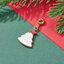 Christmas Alloy Enamel Pendants&nbsp;PALLOY-JF00709-02